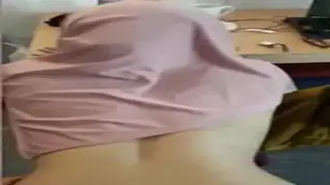 Dokumentasi Ukhti Hijab Pink Cantik Kasur poster