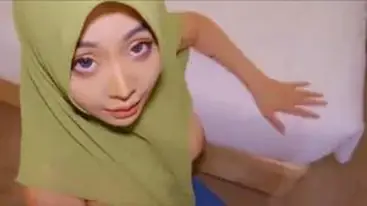 Ukhti Hijab Hijau Tante Cantik Pasrah Kasur poster