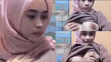 Ukhti Jilbab Pink Kirim Foto Dada Bulat Ke Pacar poster